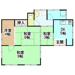 宮崎県都城市下長飯町【一戸建】の間取り
