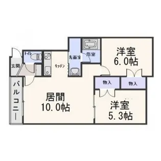 めぞん参番館【1階】の間取り