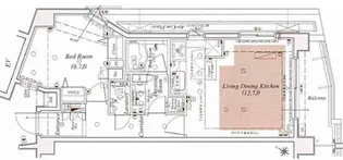 グローリオ三軒茶屋【5階】の間取り