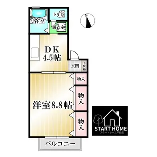 ドミール古川A【1階】の間取り