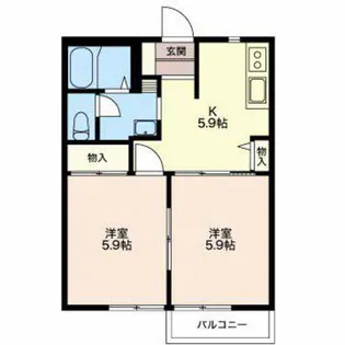 2Kの間取り画像