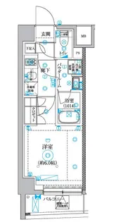 セジョリ横浜睦町【4階】の間取り