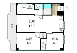 ポケットハウスワカマツ【4階】の間取り