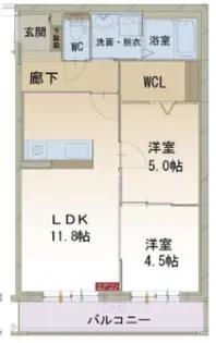 ハートフル エトワール【3階】の間取り