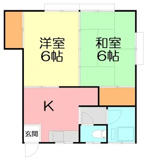 盛田荘【2階】の間取り