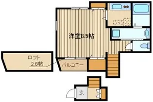東京都練馬区三原台3【アパート】の間取り