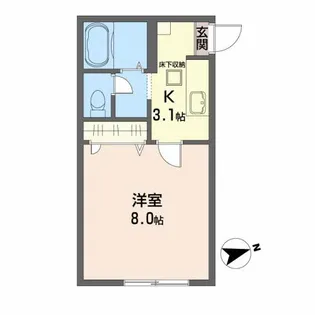 ブルーム【1階】の間取り