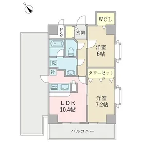 コンフォート船橋【6階】の間取り