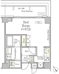 東京都港区南青山4【マンション】の間取り