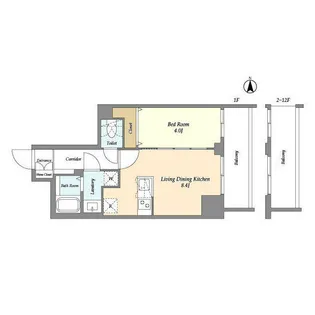 Augusta Residence 新小岩【4階】の間取り