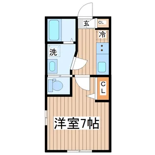 グロウランスBlanc【1階】の間取り