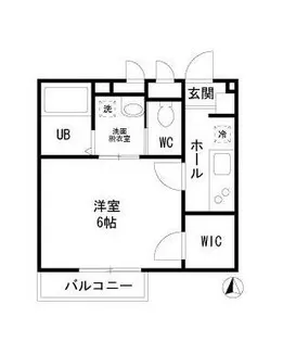 東京都中野区大和町1【アパート】の間取り