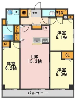 東京都江戸川区春江町4【マンション】の間取り