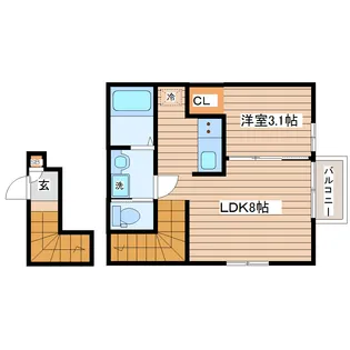 LibraCout根岸町【2階】の間取り