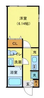 ラッキーダイム鴨居【2階】の間取り