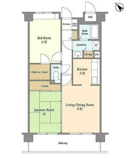 クリサンテーム妙典【3階】の間取り