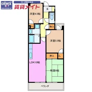 アルメリア【2階】の間取り