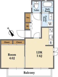 ブロウシェーン【2階】の間取り