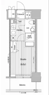 ガーラ・プレシャス品川East【10階】の間取り
