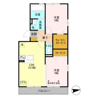 フローリッシュ【3階】の間取り