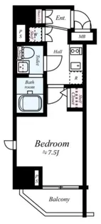 プレスタイル入谷II【11階】の間取り