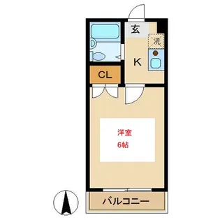 東京都大田区東蒲田1【マンション】の間取り