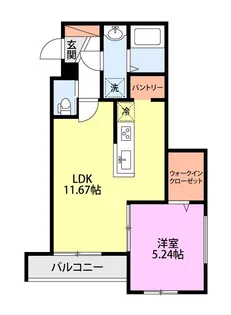 ミリアビタ宮本【3階】の間取り