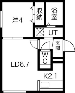 北海道札幌市白石区栄通8【マンション】の間取り