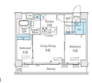 コスモグラシア内神田【3階】の間取り