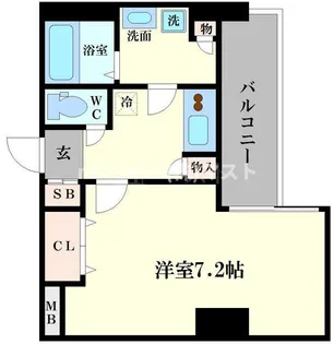 大阪府大阪市中央区北久宝寺町1【マンション】の間取り
