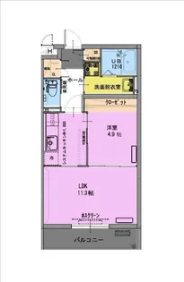 ラフィーナパレス宮崎東【3階】の間取り