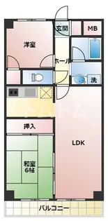 ライトコア前原【4階】の間取り