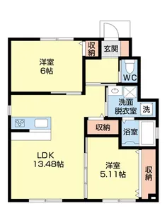 Grace Villa C【1階】の間取り