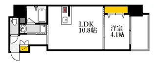 S-RESIDENCE新白島駅前【11階】の間取り