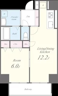 アルブル代々木八幡【1階】の間取り