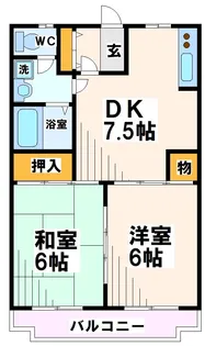 東京都府中市天神町2【マンション】の間取り
