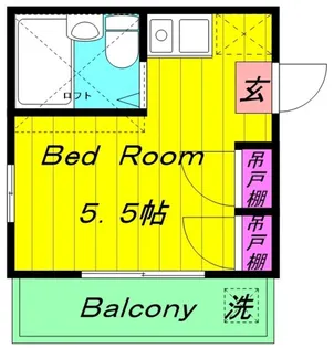 スカイコーポ【2階】の間取り