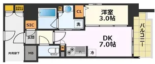 愛知県名古屋市千種区今池5【マンション】の間取り