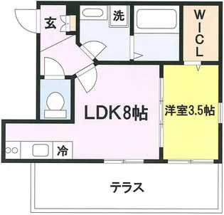 メゾンラシーネ【1階】の間取り