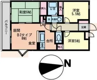 アーバンプレイス橋本【1階】の間取り