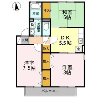 シャローム A棟【1階】の間取り