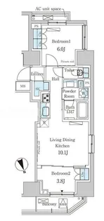 パークアクシス虎ノ門【3階】の間取り