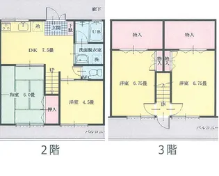 スズコウ短期貸し住宅【2階】の間取り