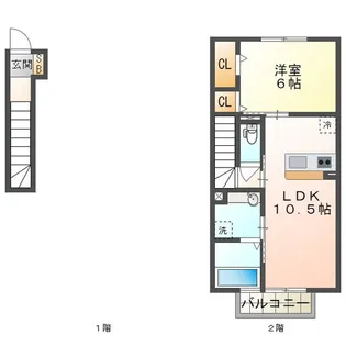 フェリチターレ【2階】の間取り