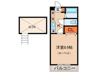 メビウスメルズII【1階】の間取り