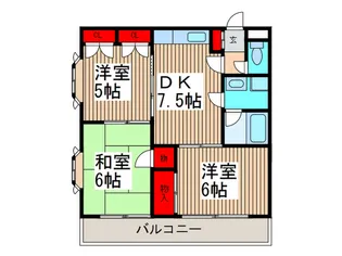 原第10マンション【3階】の間取り