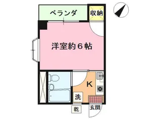 エスポワール殿山【1階】の間取り
