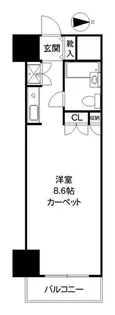 ストーク北新宿【8階】の間取り