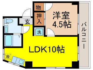フラット大竹【2階】の間取り