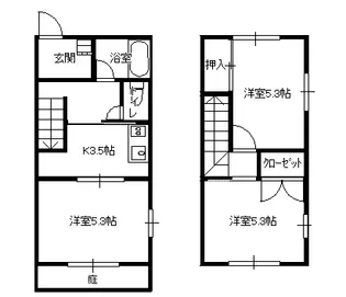群馬県前橋市城東町3【一戸建】の間取り